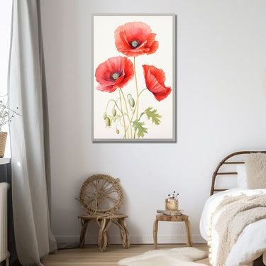 Poppies Watercolor Painting